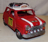 Large Freelance Static Display Model Racing Rally Car Mini Cooper Style