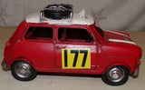 Large Freelance Static Display Model Racing Rally Car Mini Cooper Style