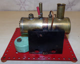 Circa 1940's Flatbase Mamod SE2 Live Steam Engine & Wick Burner