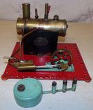 Circa 1940's Flatbase Mamod SE2 Live Steam Engine & Wick Burner