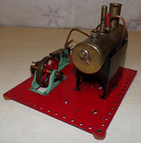 Circa 1940's Flatbase Mamod SE2 Live Steam Engine & Wick Burner