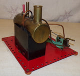 Circa 1940's Flatbase Mamod SE2 Live Steam Engine & Wick Burner