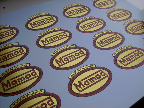 Waterslide Red Oval Mamod Decal 1946 - 53